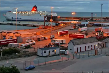  ??  ?? Rosslare Europort.