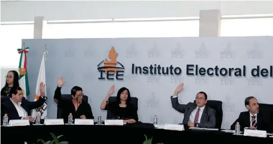  ?? AGENCIA ENFOQUE ?? Sesión del Instituto Electoral del Estado.