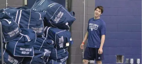  ?? CHRIS YOUNG/THE CANADIAN PRESS FILE PHOTO ?? Young players like Leafs’ Mitch Marner, 19, bring speed and skill to the league. “It’s exciting for the game,” Leafs general manager Lou Lamoriello says.