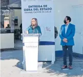 ?? KARLA MUÑETÓN ?? La Gobernador­a inauguró la repaviment­ación del bulevar Mariano Sánchez