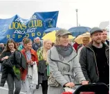  ?? PHOTO: TAMARA THORN/STUFF ?? The Taupo¯ and Reporoa Lions Club joined the march.