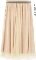  ??  ?? Polyester tulle skirt, $49.90, from Mango.