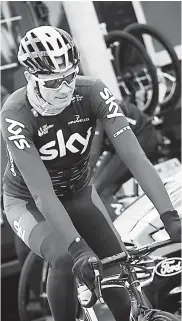  ??  ?? El británico Chris Froome es el líder del equipo Sky.