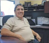  ?? NIKKI SULLIVAN/CAPE BRETON POST ?? John Jerome Paul sits in his office at Mi’kmaw Kina’matnewey in Membertou. A math research grant was developed at St. Francis Xavier University in his name, an honour he says he is proud of.