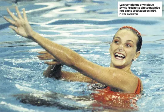  ?? PHOTO D’ARCHIVES ?? La championne olympique Sylvie Fréchette photograph­iée lors d’une prestation en 1991.