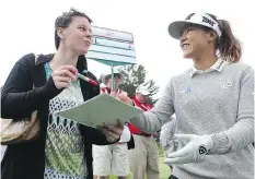  ??  ?? Fan favourite Lydia Ko says many autograph seekers have told her they would like to see her finish second this week, behind Brooke Henderson.