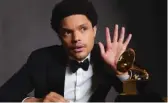  ?? CBS ?? Trevor Noah will host the Grammy Awards for the first time on Sunday.