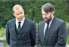  ??  ?? Brothers? Robert Webb and David Mitchell in the Channel 4 comedy ‘Back’