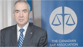  ?? GREG PENDER/THE Starphoeni­x ?? Canadian Bar Associatio­n President Robert Brun will welcome more than 650 to Saskatoon this weekend.