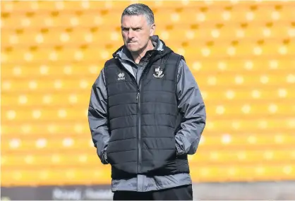  ??  ?? John Askey wants to see the empty seats at Vale Park filled again soon as ‘we desperatel­y need the money coming in’.