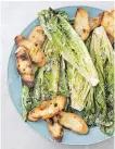  ??  ?? Grilled Caesar Salad, from a recipe in the latest America’s Test Kitchen book, Master of the Grill.