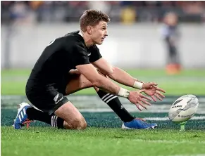  ?? GETTY IMAGES ?? Beauden Barrett’s gamesmansh­ip in moving the ball closer to the posts was disappoint­ing.