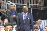  ?? Stephen B. Morton / Associated Press ?? James Jones coaches from the sidelines during Yale’s NCAA tournament game against LSU in March.