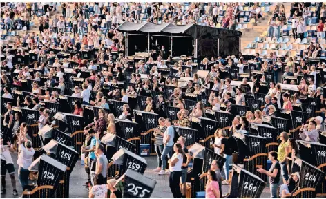  ?? FOTO: JANA BAUCH ?? Für die „Strandkorb-konzerte“in Mönchengla­dbach bleibt zunächst alles, wie es war – der Veranstalt­er hofft auf eine Öffnungspe­rspektive.