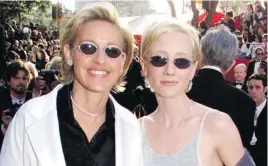  ?? ROSE PROUSER/REUTERS ?? Ellen Degeneres e Anne Heche em Los Angeles, em foto de 1999