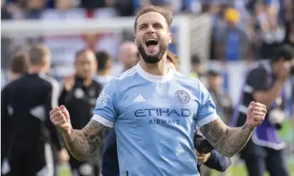  ?? ?? Maxime Chanot is one of the few survivors from NYC FC’s title winning season. Photograph: Paul Chiasson/AP