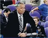  ?? BROWARD SCHOOL DISTRICT VIDEO/COURTESY ?? In 2015, Scot Peterson touted his performanc­e to try to persuade officials to retain the Resident on Campus Security Program, saying “we are crime prevention; an audit report will never show how much we prevent.”