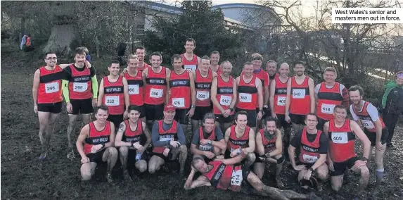  ??  ?? West Wales’s senior and masters men out in force.