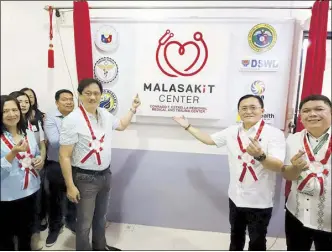  ?? ?? Sen. Bong Go attends the opening of the 165th Malasakit Center at the Conrado F. Estrella Regional Medical and Trauma Center in Rosales, Pangasinan on Friday.