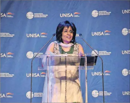  ??  ?? Programme director Professor Divya Singh of Unisa facilitate­d the opening of the conference in Sun City