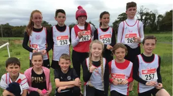  ??  ?? The North Sligo AC team back row: Maeve Donlon, Dara O’Flaherty, Nicola Dunleavy, Anna Currid and James Donlon. Front row: Rory and Sophie Plunkett, Daniel Oates, Jasmine Dunleavy, Gemma and Rian O’Callaghan.