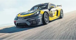  ??  ?? The Cayman GT4 Clubsport is indeed a racing car, but average consumers can walk into their local Porsche dealership and order one for themselves.