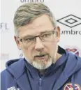  ??  ?? 0 Craig Levein: Derby remark.