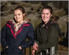  ?? ?? THE BUDGE sisters, Aimee and Kirsty Budge, Bigton Farm, Shetland