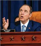  ?? NEW YORK TIMES FILE ?? Republican­s wanted Rep. Adam Schiff, chairman of the House Intelligen­ce Committee, to testify before the Judiciary Committee, though they have no power to compel him to do so.