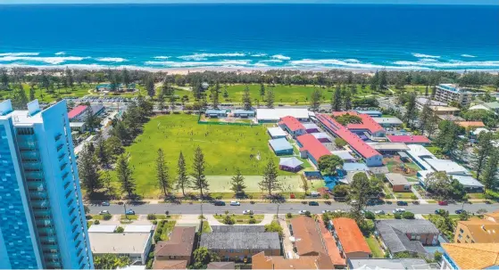  ??  ?? The 1514sq m site at 14-18 Mary Ave, Broadbeach, recently sold for $11 million to a Chinese buyer.