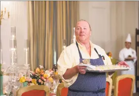  ?? Photos and text from wire services Getty Images ?? Chef Mario Batali at the White House in Washington in October 2016.