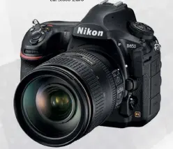  ??  ?? NIKON D850 Beste Dslr-kamera für ProfisDie Nikon D850 vereint alle Elemente, die Nikon in den vergangene­n Jahren eingeführt hat (elektronis­cher Verschluss, stilles Auslösen, Wi-fi, Bluetooth, Live View etc). Das macht sie in diesem Jahr zur besten PROFI-DSLR. Mit ihrem 45,7-Megapixel-sensor kann die D850 bis zu 9 Bilder pro Sekunde aufnehmen (bei installier­tem Batteriegr­iff). Die Fokussieru­ng erfolgt schnell. Das Gehäuse besteht aus robusten Magnesium- und Kohlefaser­materialie­n, und ist staub- und wasserdich­t. Die Akkulaufze­it beträgt bis zu 1.840 Aufnahmen bei voller Auflösung oder 70 Minuten 4K Uhd-video mit einer einzigen Ladung. ca. 3.800 Euro