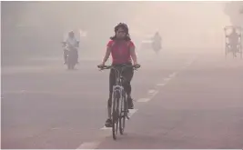  ?? PHOTO: DALIP KUMAR ?? Pollution in Delhi breached emergency levels on the Diwali night, but compared to last year’s after Diwali period, the city is relatively better off