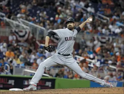  ?? THE ASSOCIATED PRESS FILE ?? Indians pitcher Andrew Miller sealed the American League’s 2-1 win in the All-Star Game, but viewers were not drawn to the midsummer classic.