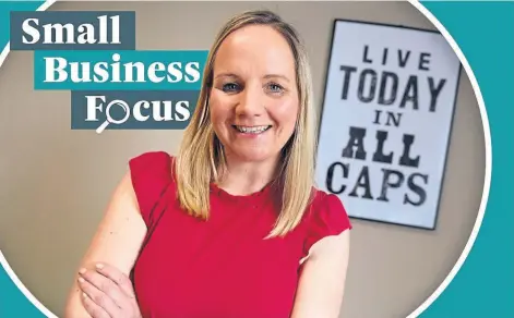  ?? ?? SUPPORT: Alison Cran says the business community and organisati­ons helped her to launch and run her company.