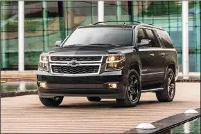  ?? GENERAL MOTORS/TRIBUNE NEWS SERVICE ?? The 2018 Chevrolet Suburban is an urban family hauler with V-8 power, available four-wheel drive, and a variety of standard optional comfort and safety features.