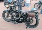  ?? ?? Gary Hoyle’s 1925 500cc Rudge at Gaydon before the start.