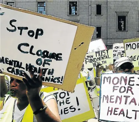  ?? /Sowetan ?? Underfunde­d: Only 4% of the health budget goes towards mental health, says the South African Depression and Anxiety Group.