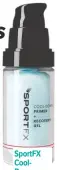  ??  ?? Sportfx CoolDown Primer + Recovery Gel, £9.99, Sportfx. com