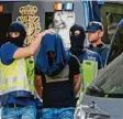  ?? Foto: dpa ?? Polizeiakt­ion gegen misten in Spanien. mutmaßlich­e Isla