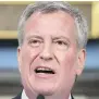  ??  ?? Bill de Blasio