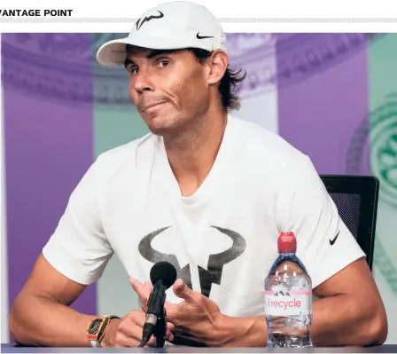  ?? REUTERS ?? Heart-broken: “This pandemic will make Rafael Nadal’s return as dicult as anyone’s, especially with the clay court season all but gone,” says Carillo.