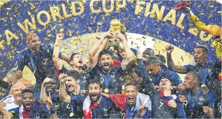  ?? ARCHIVO ?? La selección de Francia se proclamó campeona del mundo de 2018 .
