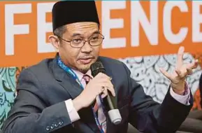  ?? PIC BY ZUNNUR AL SHAFIQ ?? Maybank Islamic Bhd director Datuk Dr Afifi Al-Akiti says Islamic trade finance only represents 1.5 per cent of total global trade finance.