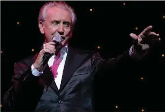  ??  ?? The evergreen Tony Christie will play his greatest hits the INEC in Killarney on Friday night.