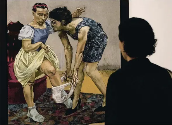  ?? INMA SAINZ DE BARANDA ?? Mirada retrospect­iva. En
primer plano, Blancaniev­es y su
madrastra (1995), una de las obras incluidas en la muestra de La Virreina, que recorre seis décadas de trayectori­a de la artista portuguesa