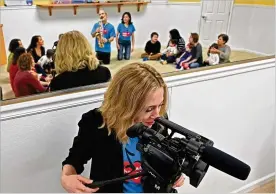  ?? HYOSUB SHIN / HYOSUB.SHIN@ AJC.COM ?? Partnering with an early childhood education company in China, The Music Class films classes in Dunwoody and delivers them free on a WeChat channel in China, while classes in the country are canceled due to the COVID-19 outbreak and resulting quarantine.