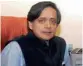  ??  ?? Shashi Tharoor