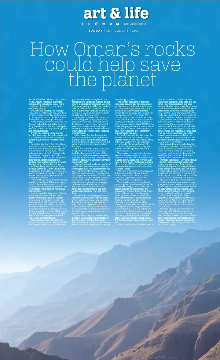 How Oman’s rocks could help save the planet - PressReader