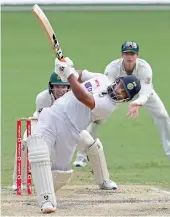  ?? AP ?? India’s Rishabh Pant hits a six during his match winning knock against Australia on the final day of the fourth Test at the Gabba in Brisbane on Tuesday. —